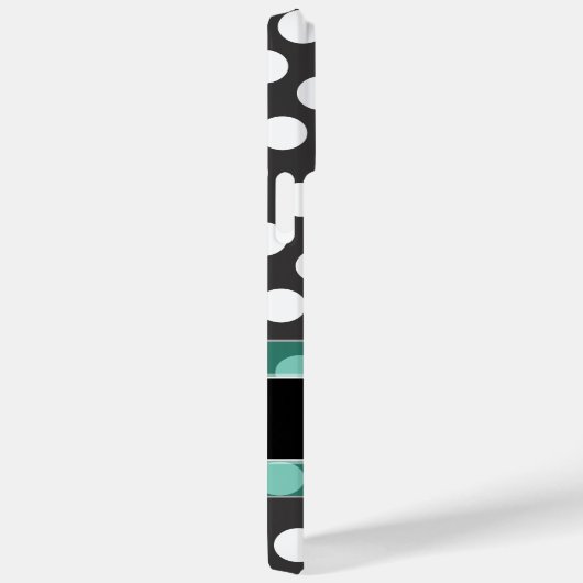 Coques Case-Mate iPhone Motif Poka Dot avec Monogramme (Verso / Droite)