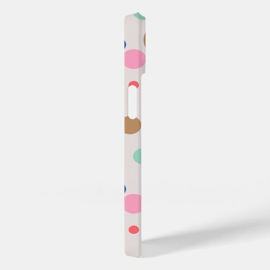 Coques Case-Mate iPhone Motif Poka Dot Moderne (Verso / Droite)