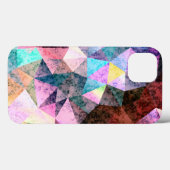 Coques Case-Mate iPhone Motif polygonal en marbre (Verso (horizontal))