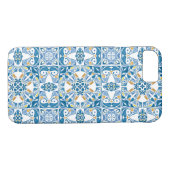 Coques Case-Mate iPhone Motif portugais de tuile (Dos (Horizontal))