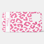 Coques Case-Mate iPhone Motif Poster de animal Girly Leopard Personnalisé (Verso (horizontal))