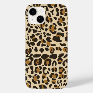 Coque Pour iPhone 14 Motif Poster de animal Leopard Jaguar
