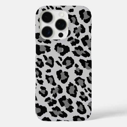 Coques Case-Mate iPhone Motif Poster de animal moderne Grey Leopard Cheeta (Verso)