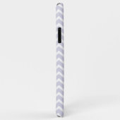 Coques Case-Mate iPhone Motif pourpre de chevrons de zigzag d'orchidée (Dos/Droite)