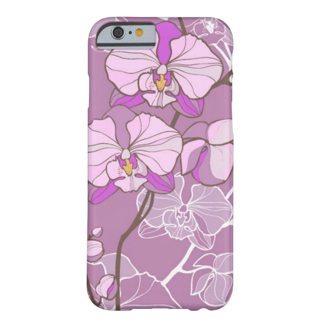 Coques Case-Mate iPhone Motif pourpre d'orchidée (Dos)