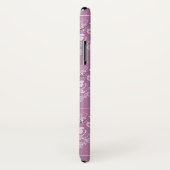 Coques Case-Mate iPhone Motif pourpre d'orchidée (Dos/Droite)
