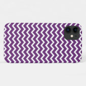 Coques Case-Mate iPhone Motif pourpre foncé de chevrons (Dos (Horizontal))