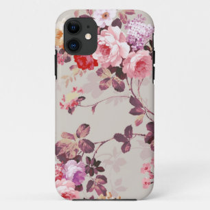 Etui iPhone Case-Mate Motif pourpre rouge-rose élégant vintage de rose
