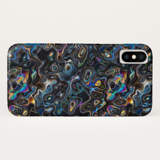 Coques Case-Mate iPhone Motif psychédélique Abstrait (Dos (Horizontal))