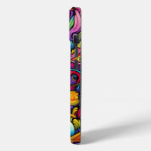 Coques Case-Mate iPhone Motif psychédélique coloré (Verso / Gauche)