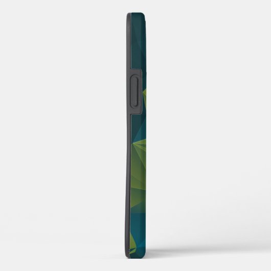 Coques Case-Mate iPhone Motif Pyramide Abstrait bleu jaune (Verso / Droite)