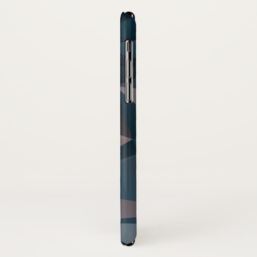 Coques Case-Mate iPhone Motif Pyramide Abstrait bleu rose (Dos/Gauche)