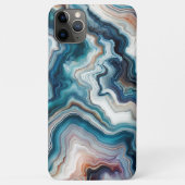 Coques Case-Mate iPhone Motif Quartz Turquoise Bleu Clair Violet (Dos)