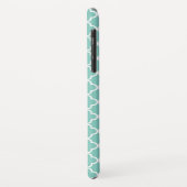 Coques Case-Mate iPhone Motif Quatrefoil Aqua Mint (Dos/Gauche)