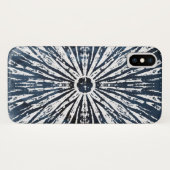 Coques Case-Mate iPhone Motif radial Indigo Ink (Dos (Horizontal))