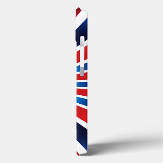 Coques Case-Mate iPhone Motif radial rouge bleu blanc (Verso / Gauche)