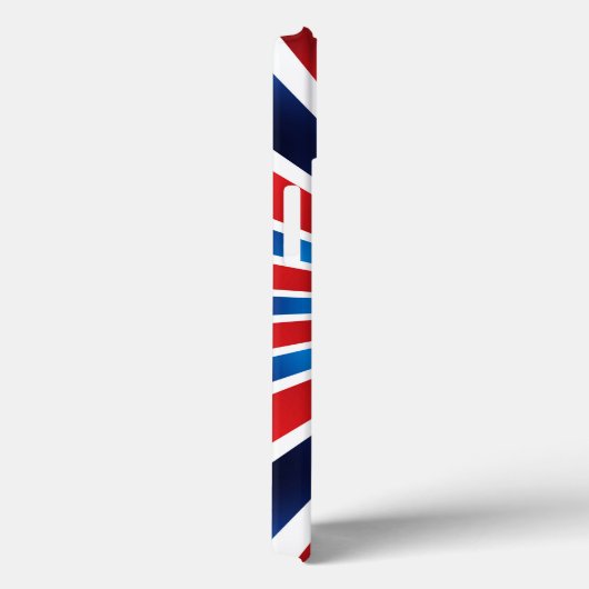 Coques Case-Mate iPhone Motif radial rouge bleu blanc (Verso / Droite)