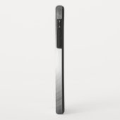 Coques Case-Mate iPhone Motif radiant argenté contemporain monogramme (Dos/Gauche)