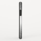 Coques Case-Mate iPhone Motif radiant argenté contemporain monogramme (Dos/Droite)