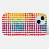 Coques Case-Mate iPhone Motif Rainbow Dot Abstrait (Verso (horizontal))