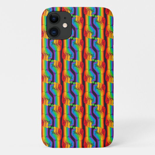 Coques Case-Mate iPhone Motif Rainbow Fist (Dos)