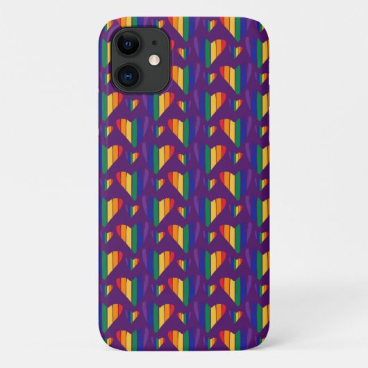 Coques Case-Mate iPhone Motif Rainbow Hearts (Dos)