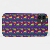 Coques Case-Mate iPhone Motif Rainbow Hearts (Dos (Horizontal))