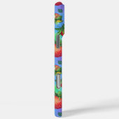 Coques Case-Mate iPhone Motif Rainbow Strawberry avec nom personnalisable (Verso / Droite)