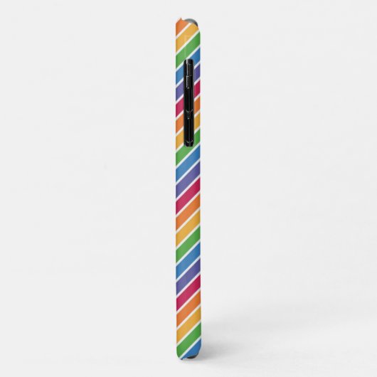 Coques Case-Mate iPhone Motif Rainbow Stripes (Dos/Gauche)