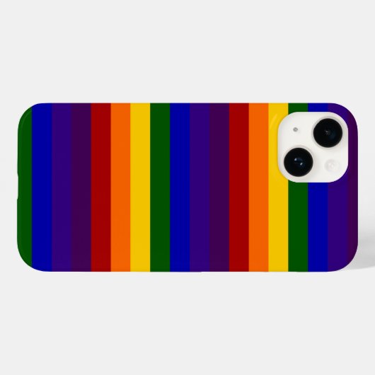 Coques Case-Mate iPhone Motif Rainbow Stripes (Verso (horizontal))