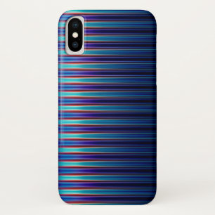 Case-Mate iPhone Case Motif rayé bleu brillant