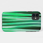 Coques Case-Mate iPhone Motif rayé d'océan bleu vert (Dos (Horizontal))