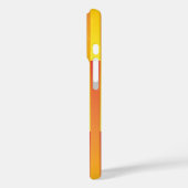 Coques Case-Mate iPhone Motif rayé jaune orange (Verso / Gauche)