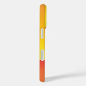 Coques Case-Mate iPhone Motif rayé jaune orange (Verso / Droite)