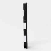 Coques Case-Mate iPhone Motif rayé noir et blanc (Dos/Gauche)