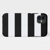 Coques Case-Mate iPhone Motif rayé noir et blanc (Dos (Horizontal))