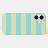 Coques Case-Mate iPhone Motif rayé pastel doux - Citron Crème & Bernicle  (Verso (horizontal))