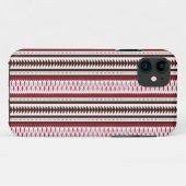 Coques Case-Mate iPhone motif rayé rouge et blanc (Dos (Horizontal))