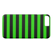 Coques Case-Mate iPhone Motif rayé vert et noir gras (Dos (Horizontal))