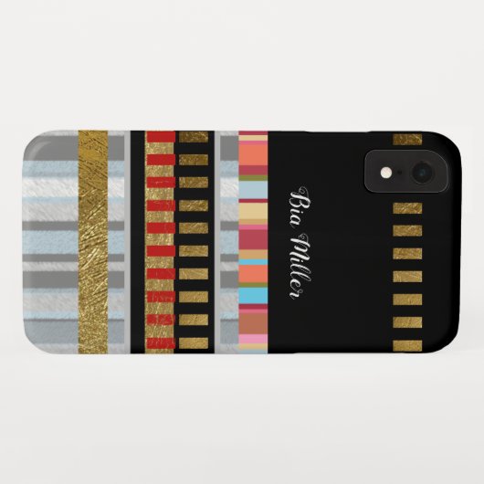 Coques Case-Mate iPhone motif rayures cool (Dos (Horizontal))