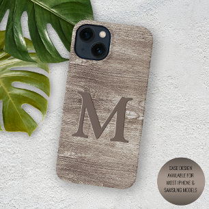 Coque Pour iPhone 14 Plus Motif rayures de bois de tree woodgrain brun foncé
