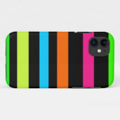Coques Case-Mate iPhone Motif Rayures Néon (Dos (Horizontal))