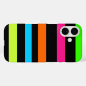 Coques Case-Mate iPhone Motif Rayures Néon (Verso (horizontal))