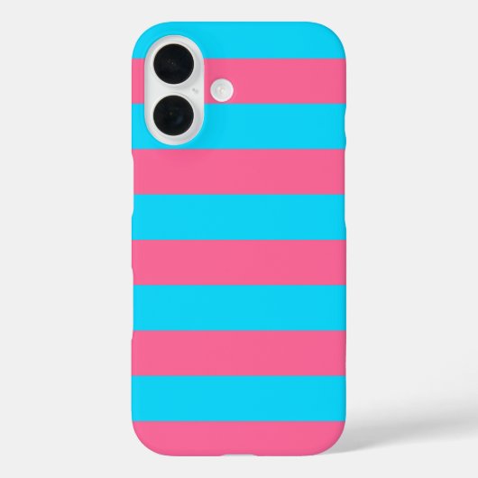 Coques Case-Mate iPhone Motif rayures rose bleu (Verso)