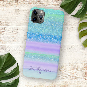 Case-Mate iPhone Case Motif rayures rose menthe vert bleu violet personn