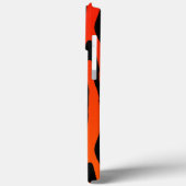 Coques Case-Mate iPhone Motif rayures zèbre orange et noir Cool (Verso / Gauche)