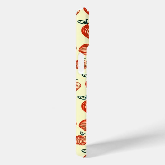Coques Case-Mate iPhone Motif Red Apple Doodle (Verso / Droite)