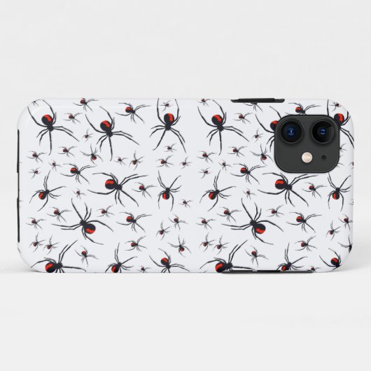 Coques Case-Mate iPhone Motif Red & Black Spider (Dos (Horizontal))