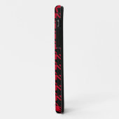 Coques Case-Mate iPhone Motif Répétant rouge et noir (Dos/Gauche)