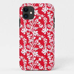 Case-Mate iPhone Case Motif répété Floral Rouge Et Blanc